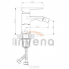 INVENA BATERIA BIDETOWA FIRA INVENA TREND CZARNA BB-71-004-V